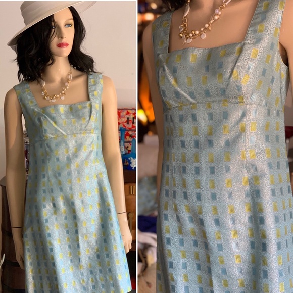 1960’s Custom Made Cocktail Dress, Matching Coat - Picture 4 of 8